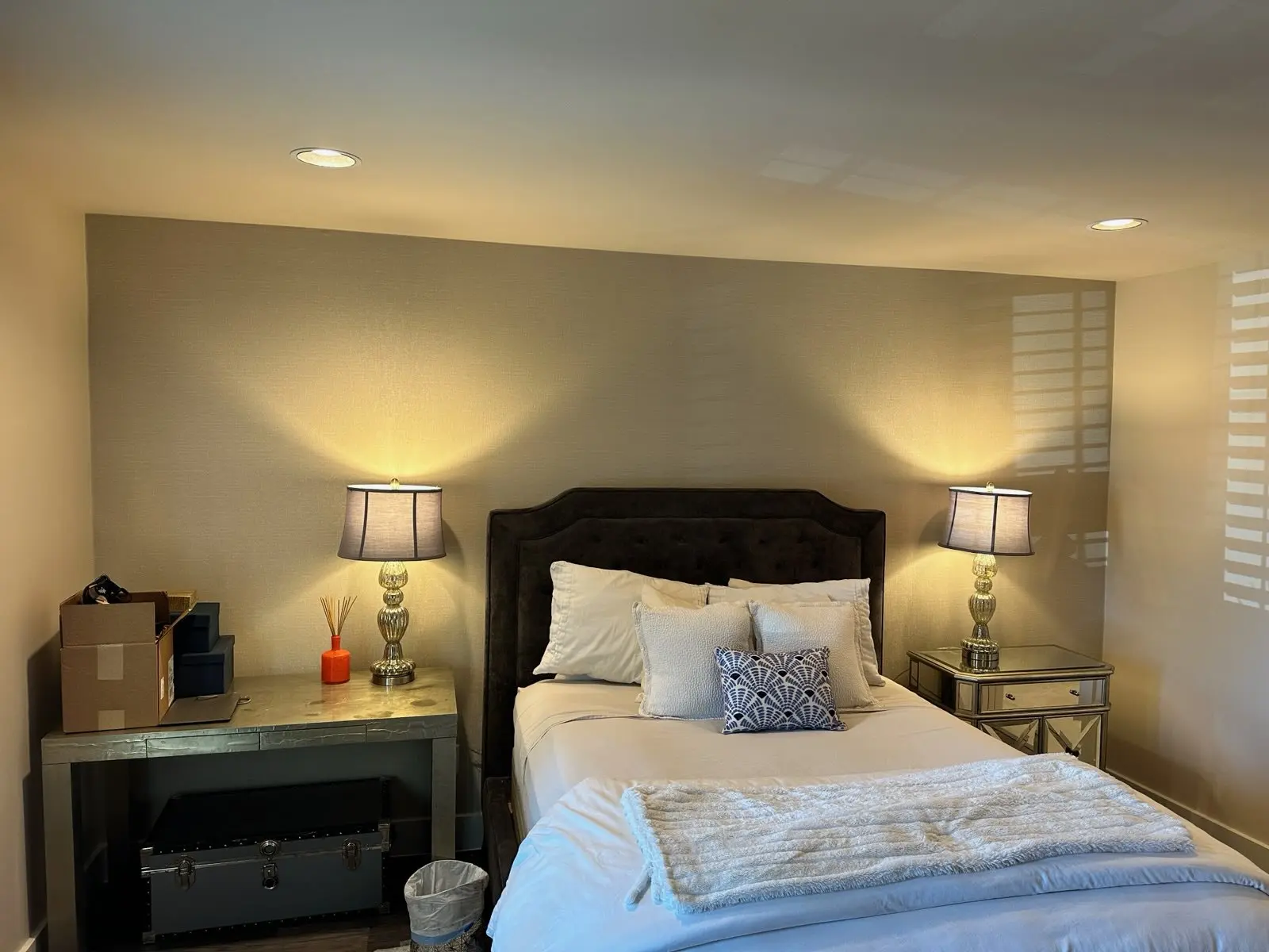 Historic home wallpaper restoration and installation in Summerlin, Las Vegas
