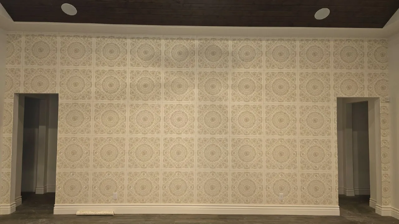 Professional wallpaper installation work by Fantasy Wallpaper Studio team in The Lakes, Las Vegas