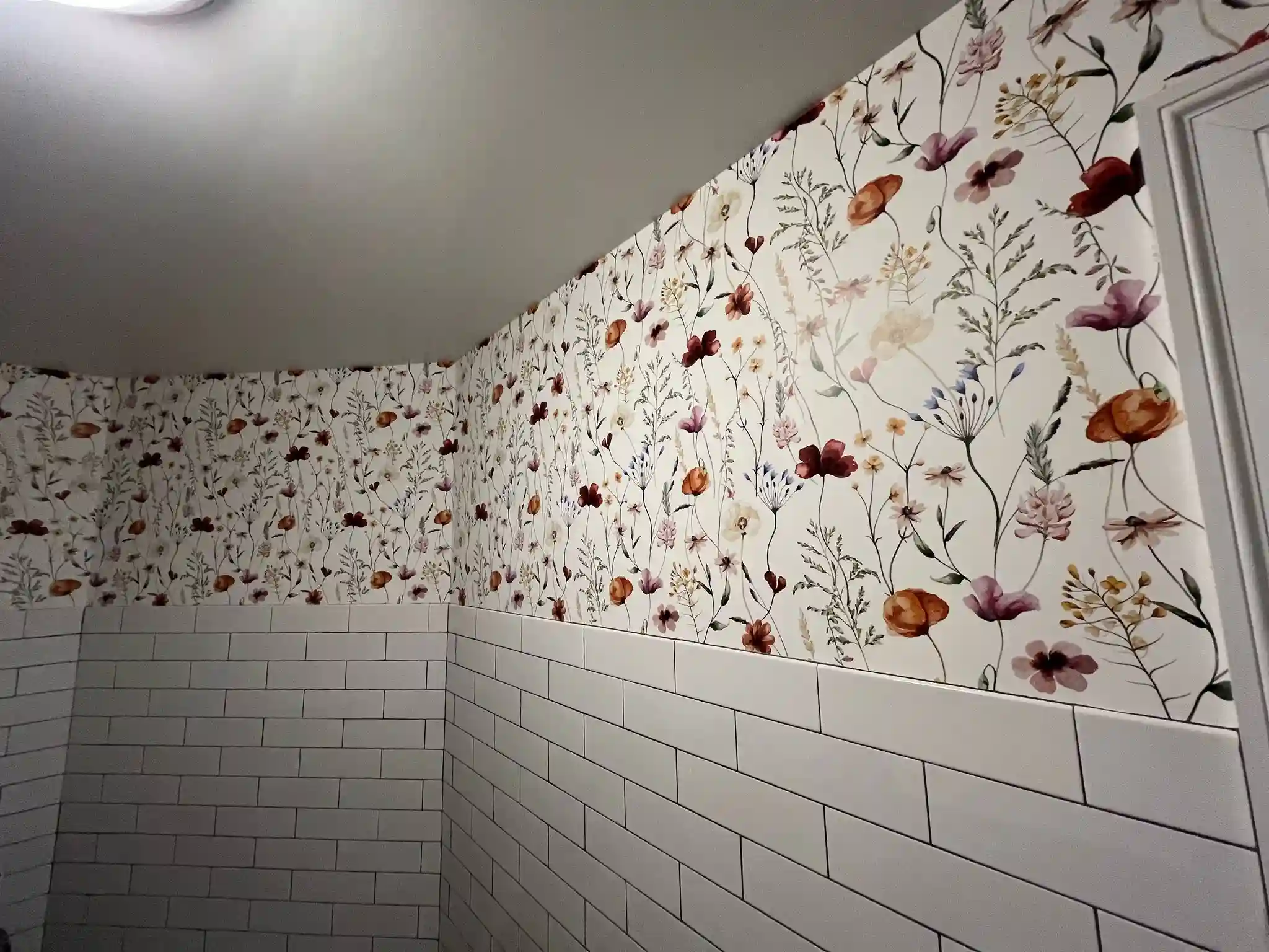 Wallpaper installation in a Sunrise Manor NV home
