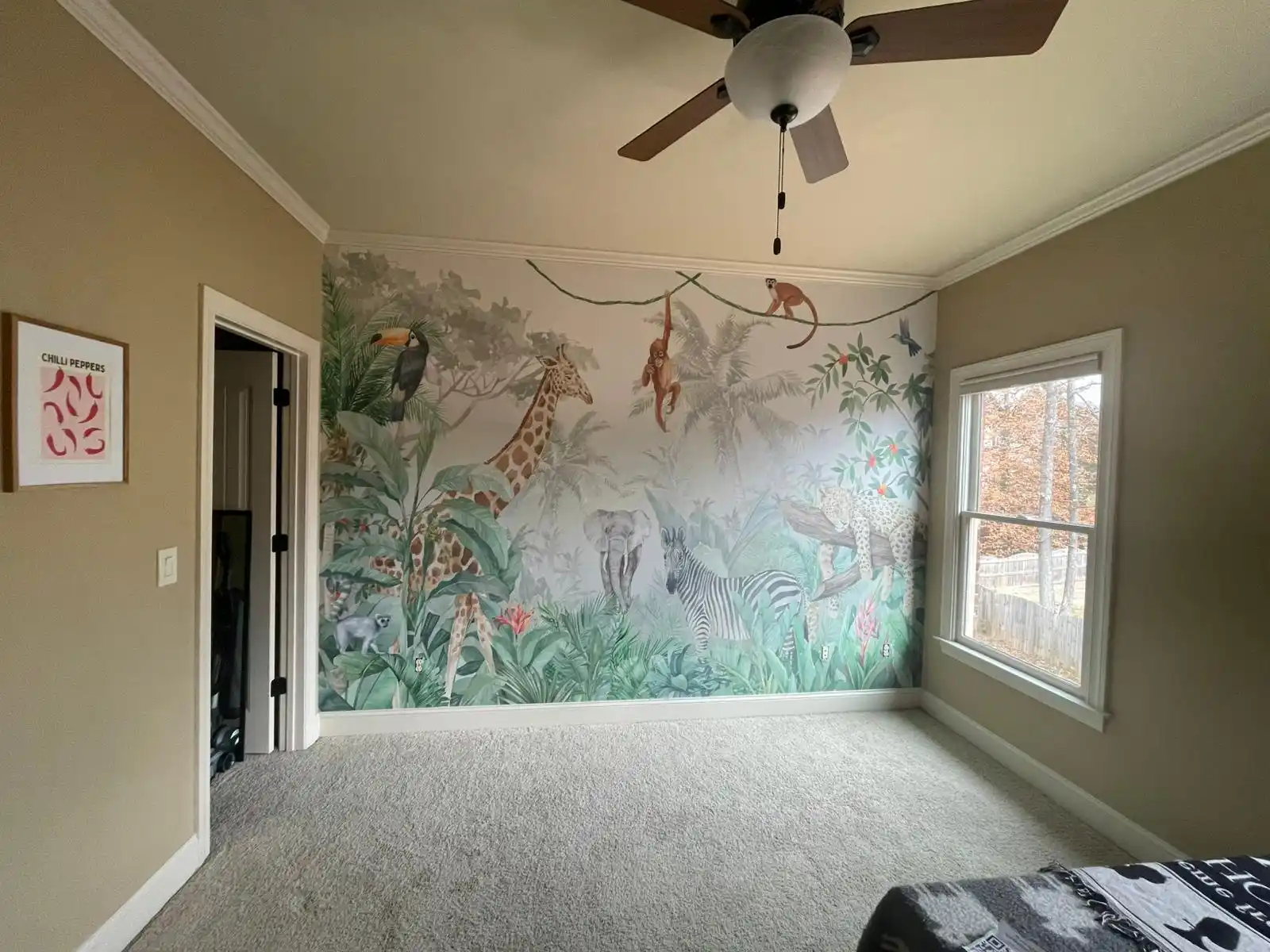 Vintage wallpaper pattern for historic home restoration in Mountains Edge, Las Vegas