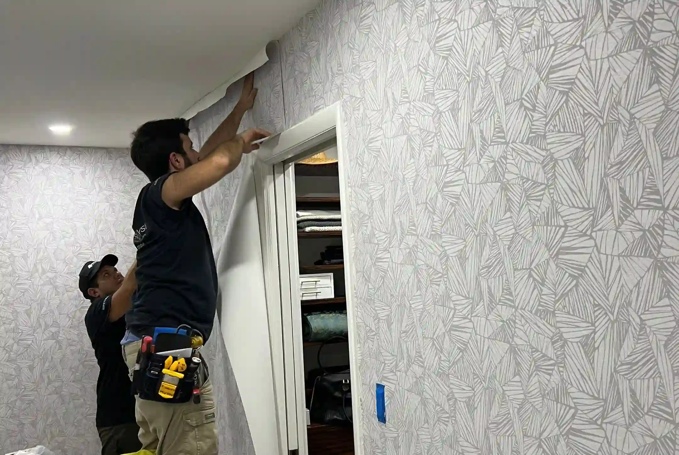 Professional wallpaper removal and wall preparation service in Summerlin South, Las Vegas