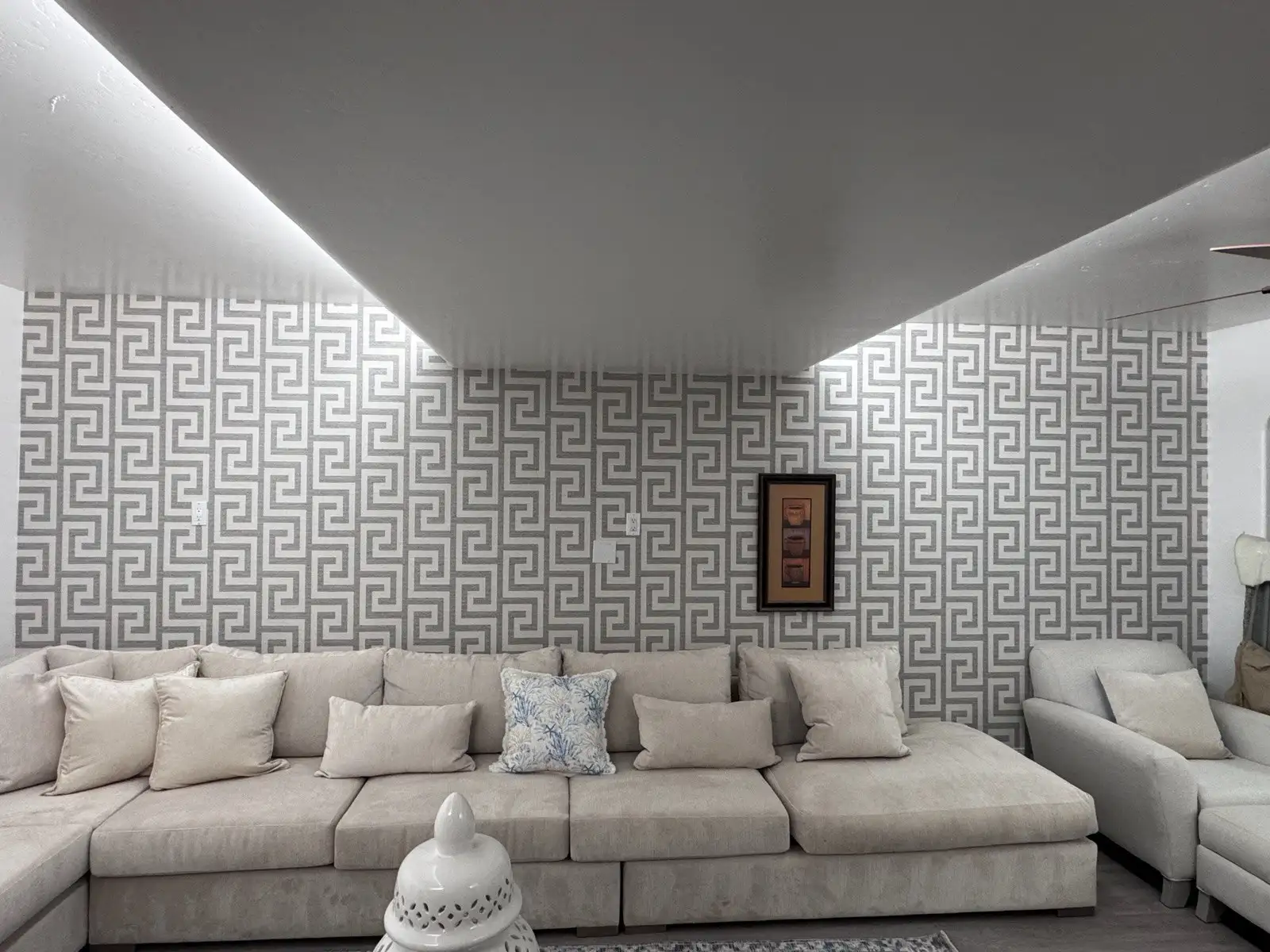 Wallpaper installation in a Whitney NV home